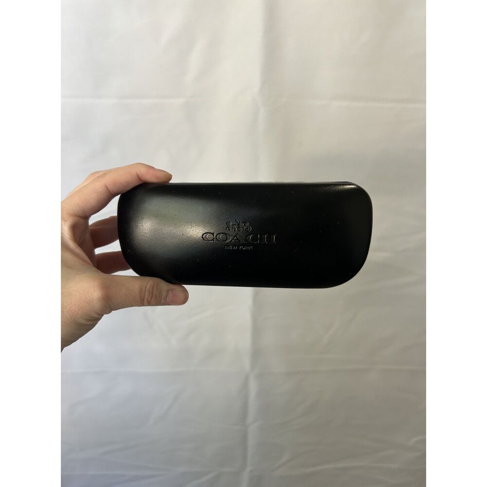 Coach Hard Shell Glasses Case - CASE ONLY - Black eyeglasses protection